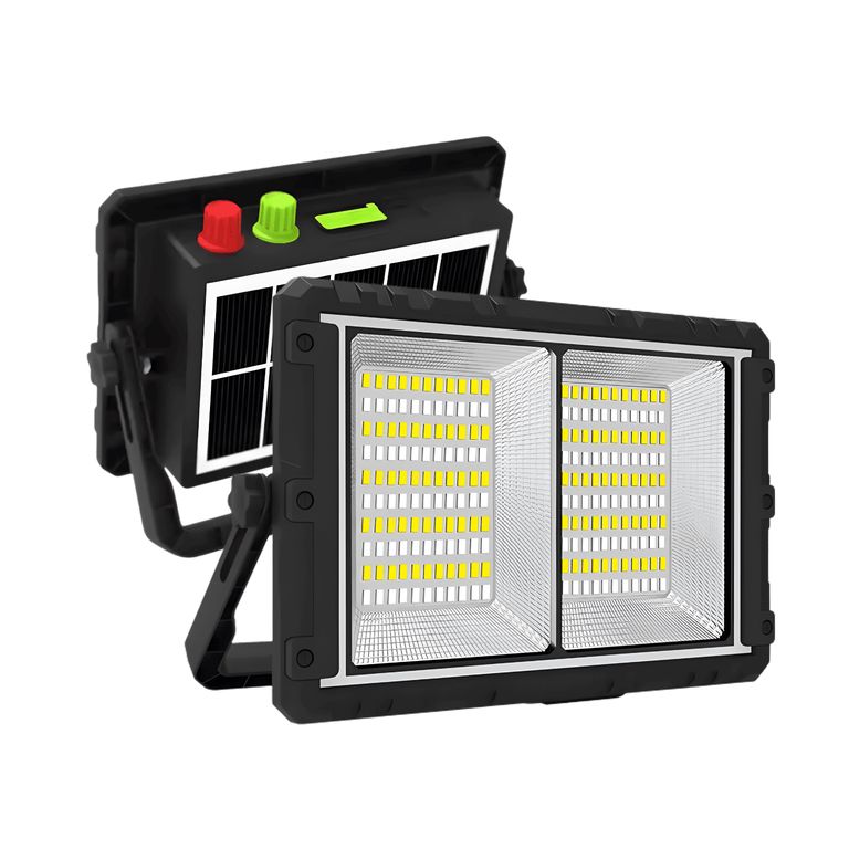 Foco Reflector LED Solar Portátil 200W GD-2302A con Panel Desmontable