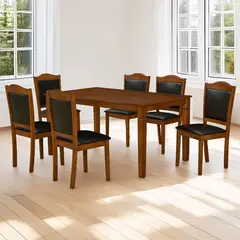 WDS HOME - Juego de Comedor Ibiza 6 Sillas
