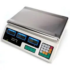 MEGATRONIC - Balanza Pesa Digital 40kg Con Bandeja Color Blanco