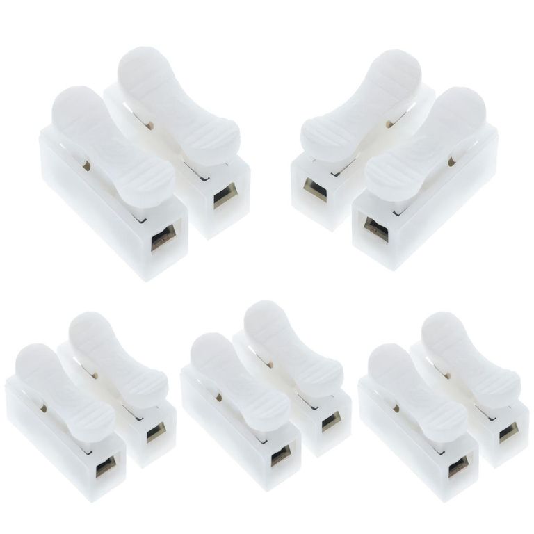 5x Copla Union Cables Empalme Bornera Automatica Regleta Rapida