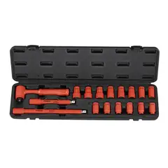 GENERICO - Juego de Dados Aislados Force 3173N 3/8" – 17 Piezas VDE 1000V