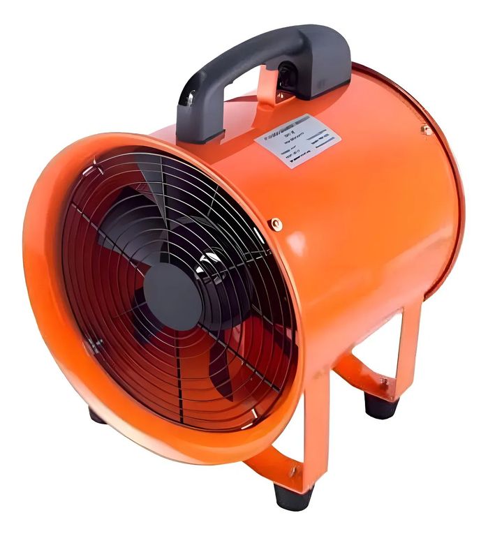 Extractor Aire Industrial Portatil 30cm 12 Pulg Color Naran
