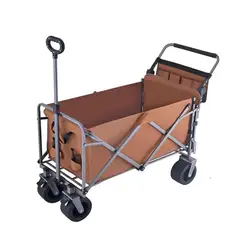 LUBABYCAS - Carro Camping Expandible Multifuncional Doble Manilla Meteor
