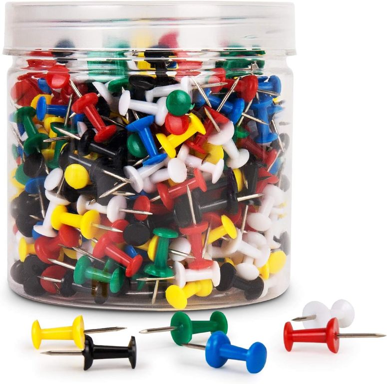 800 Chinches Colores Push Pins Tachuelas Para Pizarra Corcho Multicolor
