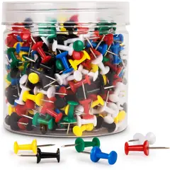 KUANGYE - 800 Chinches Colores Push Pins Tachuelas Para Pizarra Corcho Multicolor