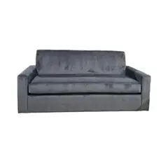 DISEÑOS VALESTRINI - SOFA CAMA MILANO TRES POSICIONES FELPA GRIS OSCURO
