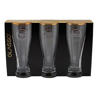 Glasso Set 3 Vasos Cerveza 460 Ml