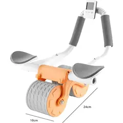 MOVI - Rodillo Abdominal de 4 Ruedas con Manillar Ergonómico y Soporte para Rodillas