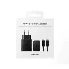 SAMSUNG - Cargador 45w Carga Súper Rápida + Cable Usb-C
