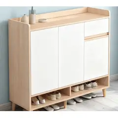 GENERICO - Zapatero Multifuncional Organizador Comoda Blanco