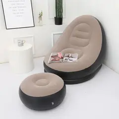 MOVI - Set de Asiento y Reposapiés Inflable con Diseño Ergonómico y Superficie Aterciopelada