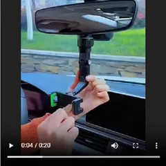 GENERICO - Soporte de teléfono para espejo retrovisor de coche