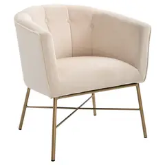 NOVAHUS - Poltrona Sitial Terciopelo Navona Beige