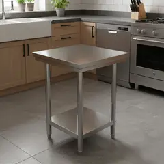 JOYTEK - Mesón de Cocina Acero Inoxidable 60x60x85 cm