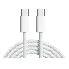 GENERICO - Cable Tipo C A C Carga Rápida 60w Original Color Blanco