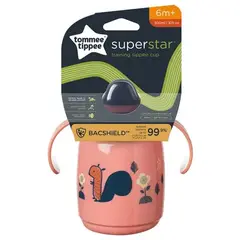 TOMMEE TIPPEE - VASO DE ENTRENAMIENTO SIPPEE SUPERSTAR 300ML 6M+ ROSADO