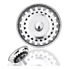 GENERICO - Tapón Metálico Colador Lavaplatos Fregadero