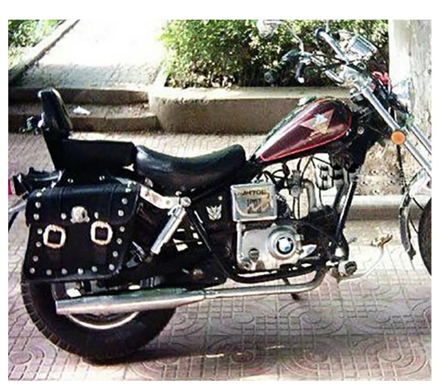 Alforja o bolsa tipo chopper para motos