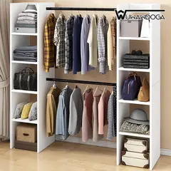 WUWAWDOGA - Closet Estante Muebles Almacenar Para Recamara 120x30x160cm Blanco