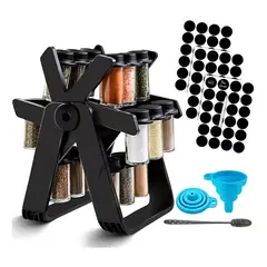 MOVI - ORGANIZADOR DE CONDIMENTOS Y ALIÑOS FRASCOS DE VIDRIO