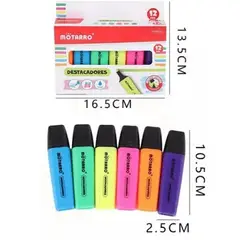 GENERICO - Set De 12 Destacadores 6 Colores En Total