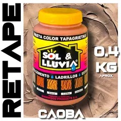 SOL Y LLUVIA - RETAPE PARA MADERA Y MUEBLES INTERIOR EXTERIOR SOL Y LLUVIA® CAOBA 1-2 KG