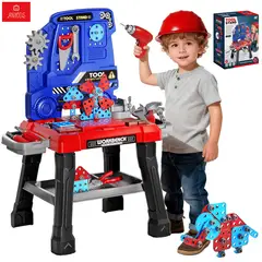 ANIKIDS - Set De Juego Banco Herramientas Con Taladro Juguete Niños 144 Piezas