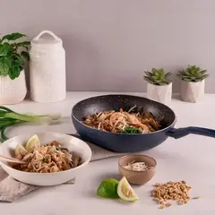 ILKO - Wok 28cm Granito Navy