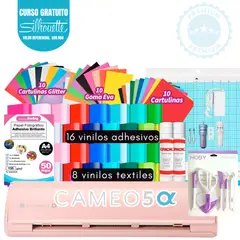 SILHOUETTE - Plotter Cameo 5 Alpha Rosada full papeleria K227