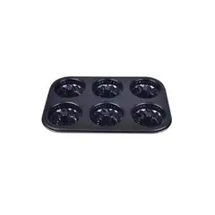 ROICHEN - Molde 6 Bundts 27x18cm Negro Acero Magnolia
