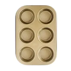 ILKO - Bandeja 6 Moldecitos Gold Para Queques