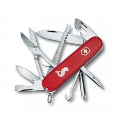 VICTORINOX - CORTAPLUMAS COD 473372 FISHERMAN 91MM ROJA CON LOGO