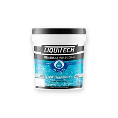 GENERICO - Pintura Membrana para Piscina 3 en 1 - Liquitech 4L color Travertino