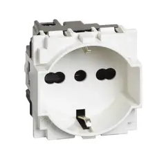 BTICINO - Modulo Enchufe Schuko 10-16A 2P+T 250V Blanco Living Now