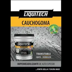 GENERICO - Pintura impermeabilizante sustentable Caucho Goma 5 en 1 Liquitech 4 Kg color Blanco