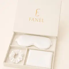 FANEL - Set de Descanso en Satín Fanèl Antifaz + Funda de Almohada + Scrunchie