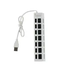 GENERICO - Adaptador Extensor Hub Usb 3.0 Tipo C 7 puertos carga rapida