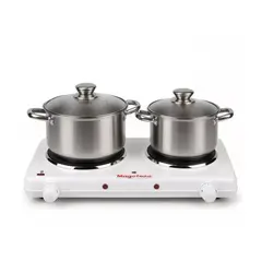 MAGEFESA - Cocina Eléctrica Doble 2000w Dual Plate