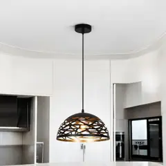 WANT - LAMPARA ABIERTA CON DISEÑO COLGANTE PORTA E27.