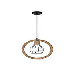 WANT - LAMPARA COLGANTE ESTILO RUSTICO PORTA E27