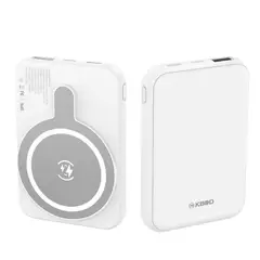 KBOD - Batería Inalámbrica Power Bank Magnetica 5000 mAh PW09 Blanco