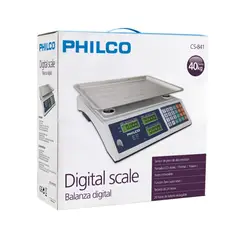 PHILCO - Balanza digital Hasta 40 kg Recargable