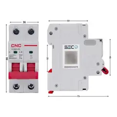 GENERICO - Int. Automatico CNC 2x63A 6KA C - 109416