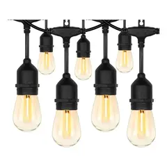 GENERICO - Guirnalda Terraza Patio Ampolletas Incluidas 10M + 10 Ampolleta