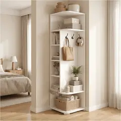 HOMER DESIGN - Armario Organizador Esquinero Repisa Estante Para Living Dormitorio