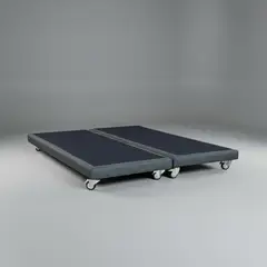 BLOCCARE - Base Dividida King Box 8 cm / Rueda Deluxe - Con Refuerzo