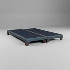 BLOCCARE - Base Dividida Super King Box 8 cm / Patas De Madera 11 cm - Con Refuerzo
