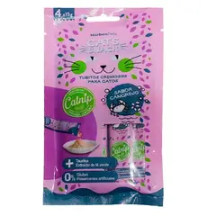 MARBEN PETS - Tubito Cremoso Sabor Cangrejo con hierba gatera