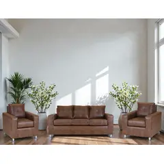 MUEBLES ALTIRO - Living Asiria 311  - Cuero Sintetico Pu/