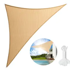 GENERICO - Toldo Vela Sombra Malla Anti Uv Triangular 5x5x5